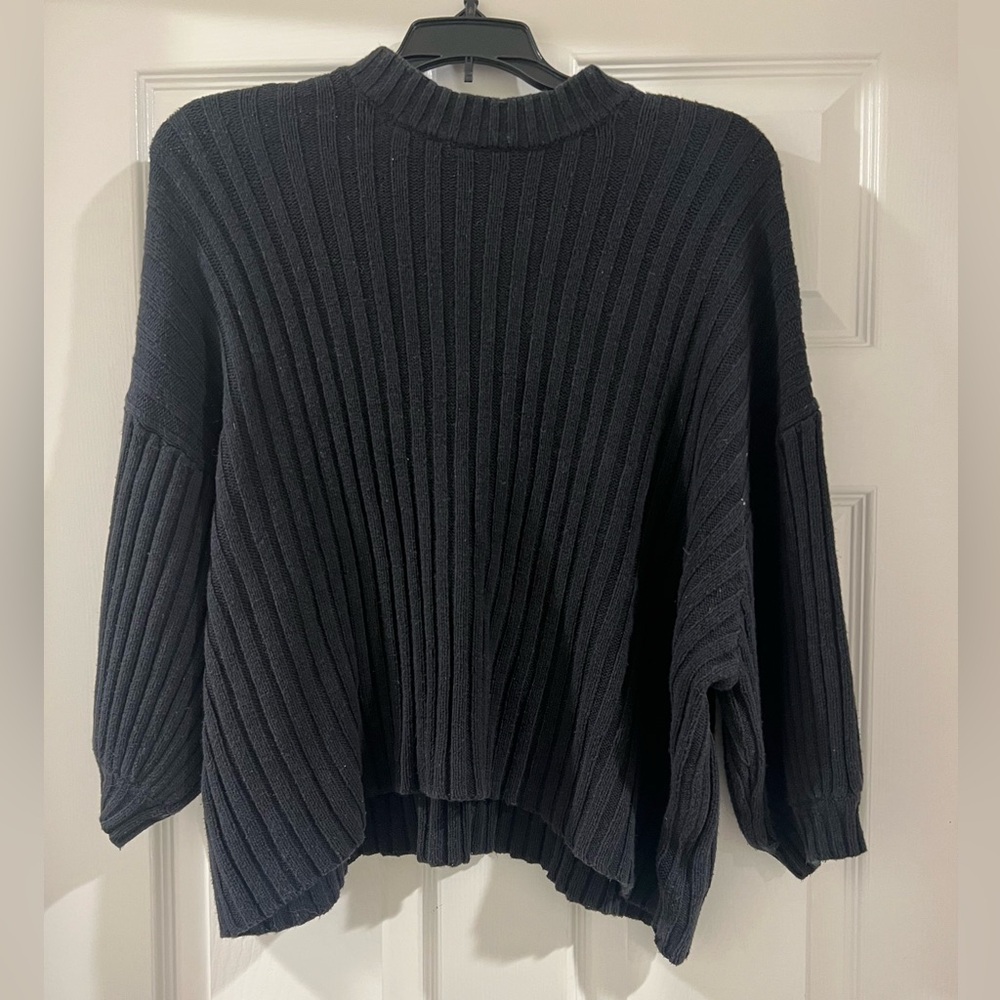 Urban Outfitters Black Ribbed Sweater